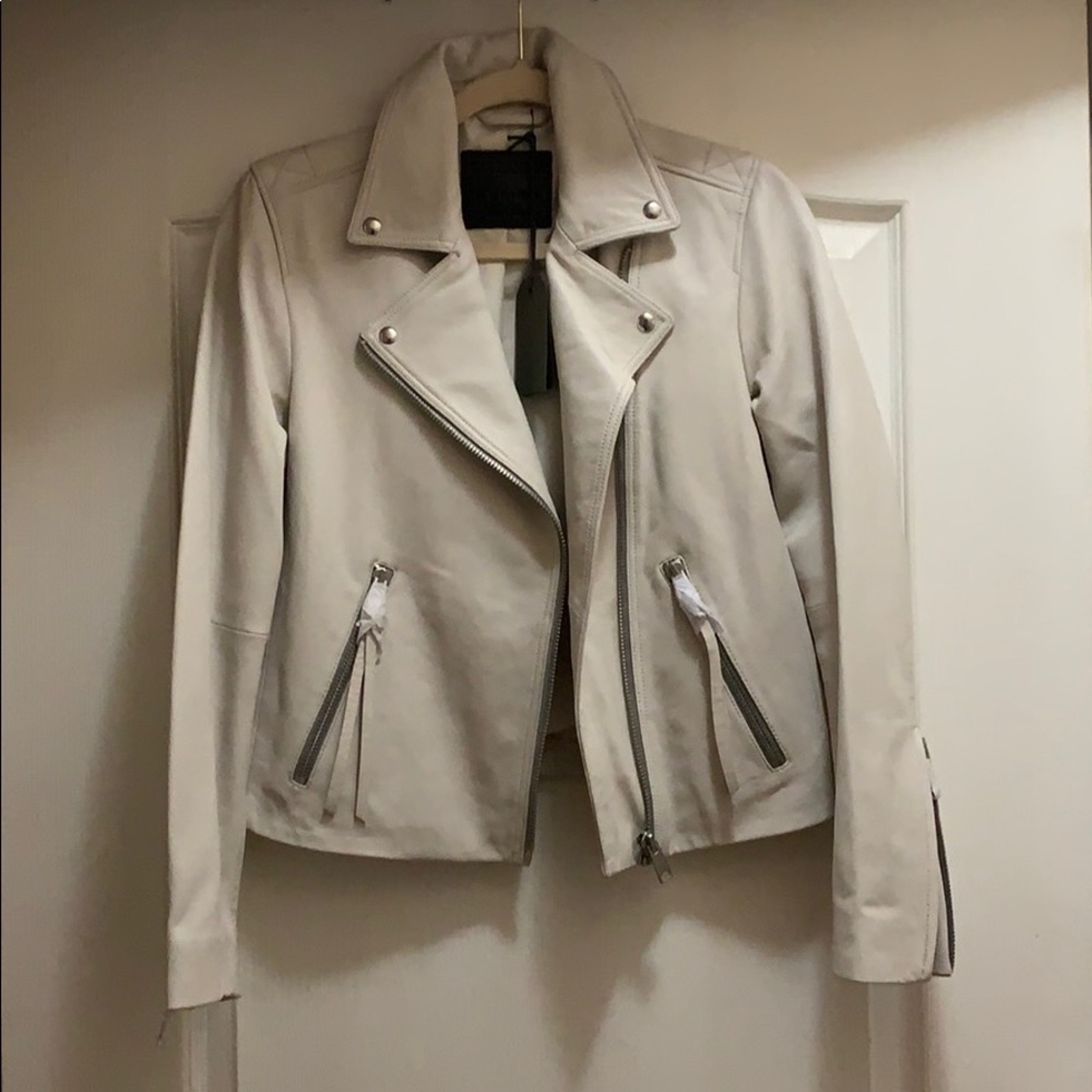 All saints leather jacket